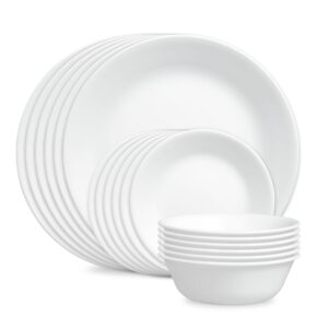 Corelle® Winter Frost White 18-piece Dinnerware Set. Service for 6