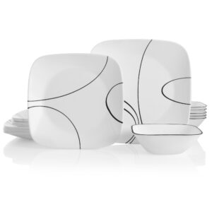 Corelle® Simple Lines 18-piece Dinnerware Set. Service for 6