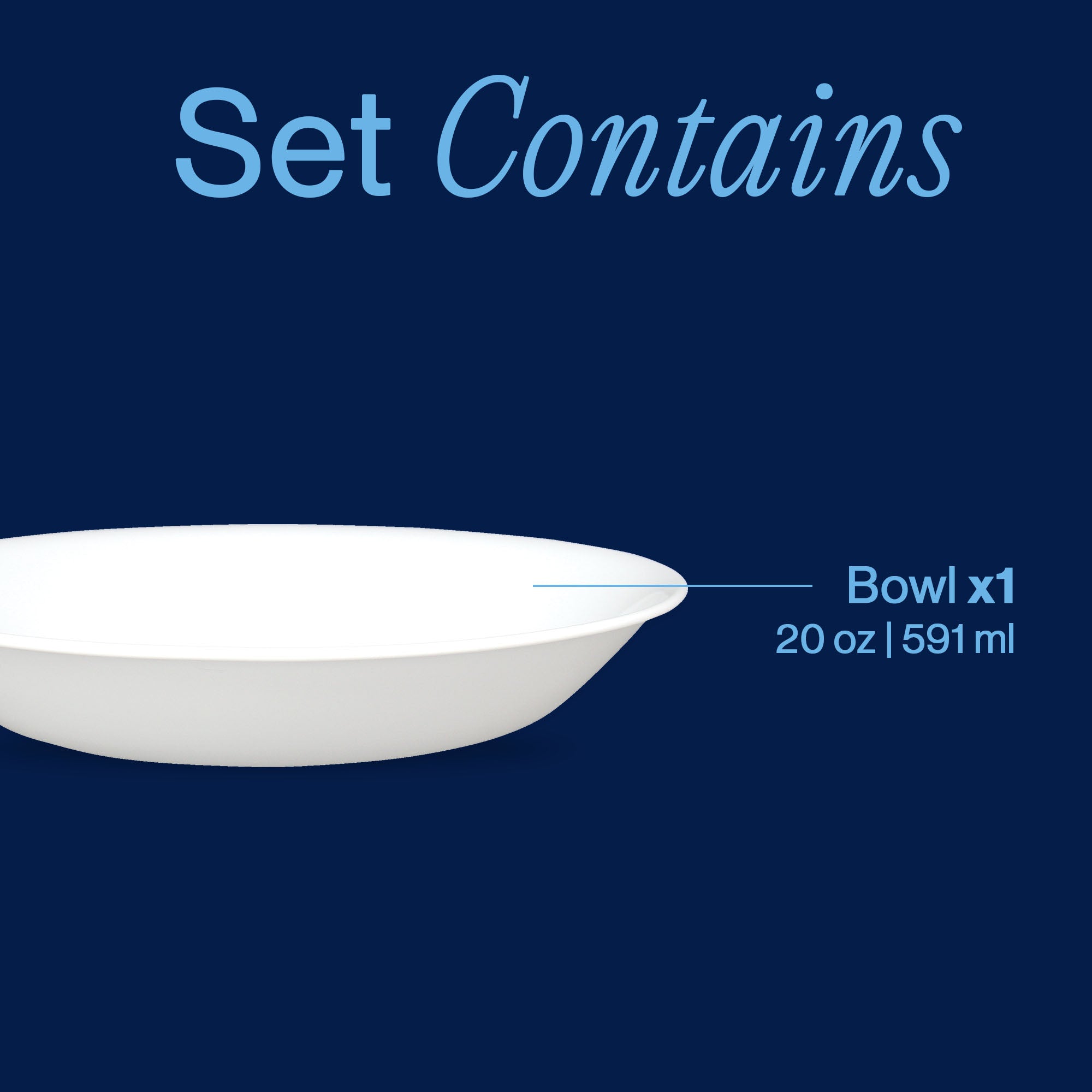 Corelle® Winter Frost White 20-ounce Meal Bowls. 6-pack - Image 3