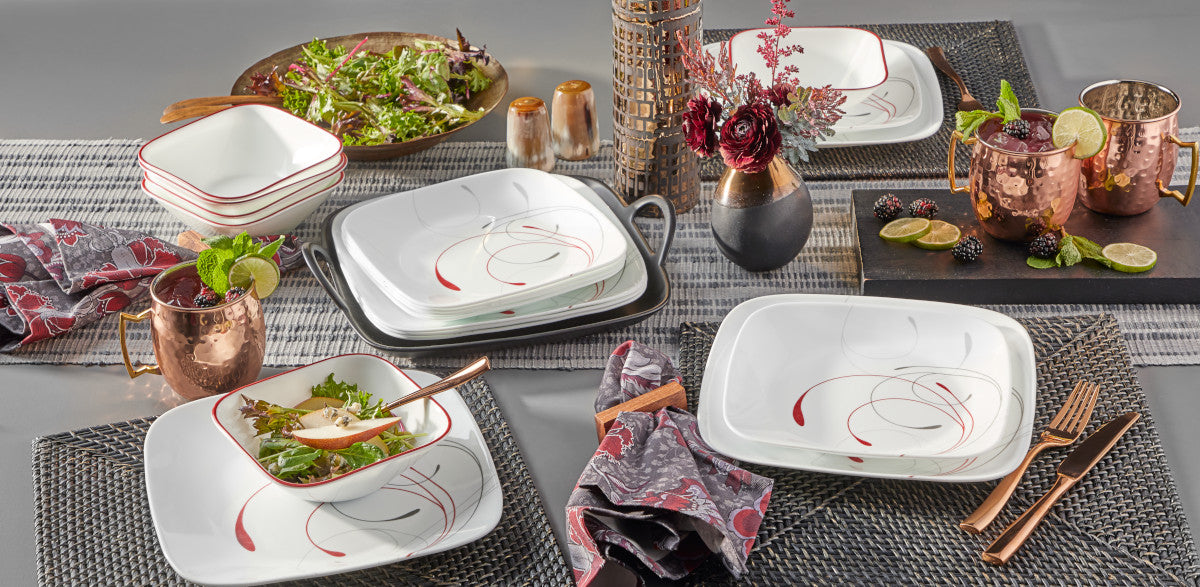 Corelle® Square Splendor 12-piece Dinnerware Set. Service for 4 - Image 6