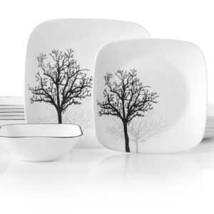 Corelle® Timber Shadows 18-piece Dinnerware Set. Service for 6