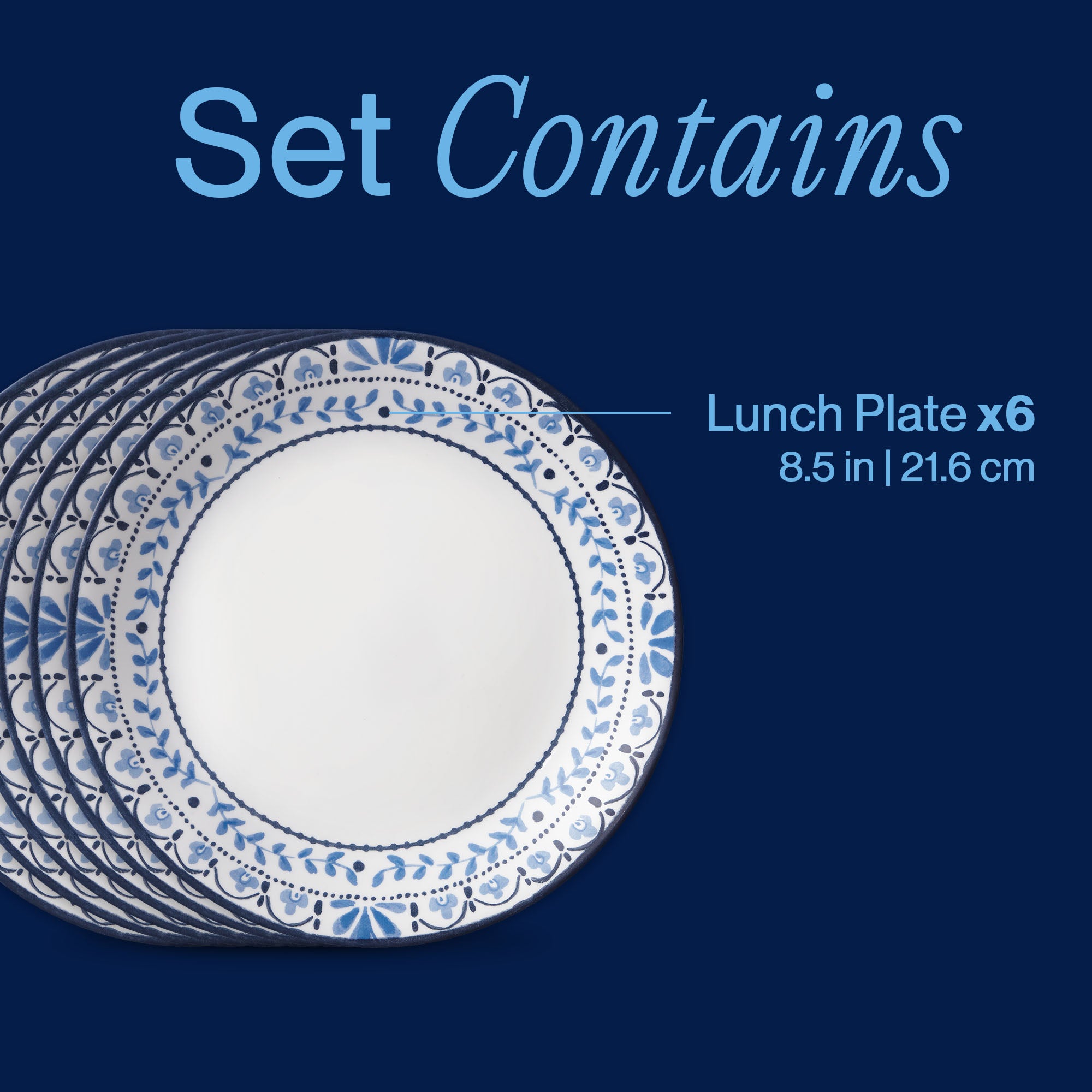 Corelle® Portofino 8.5 Salad Plates. 6-pack - Image 3