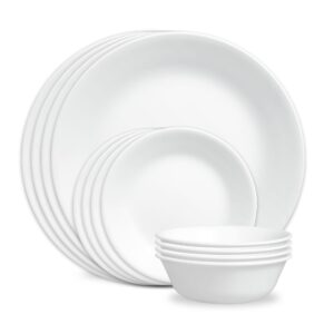 Corelle® Winter Frost White 12-piece Dinnerware Set. Service for 4