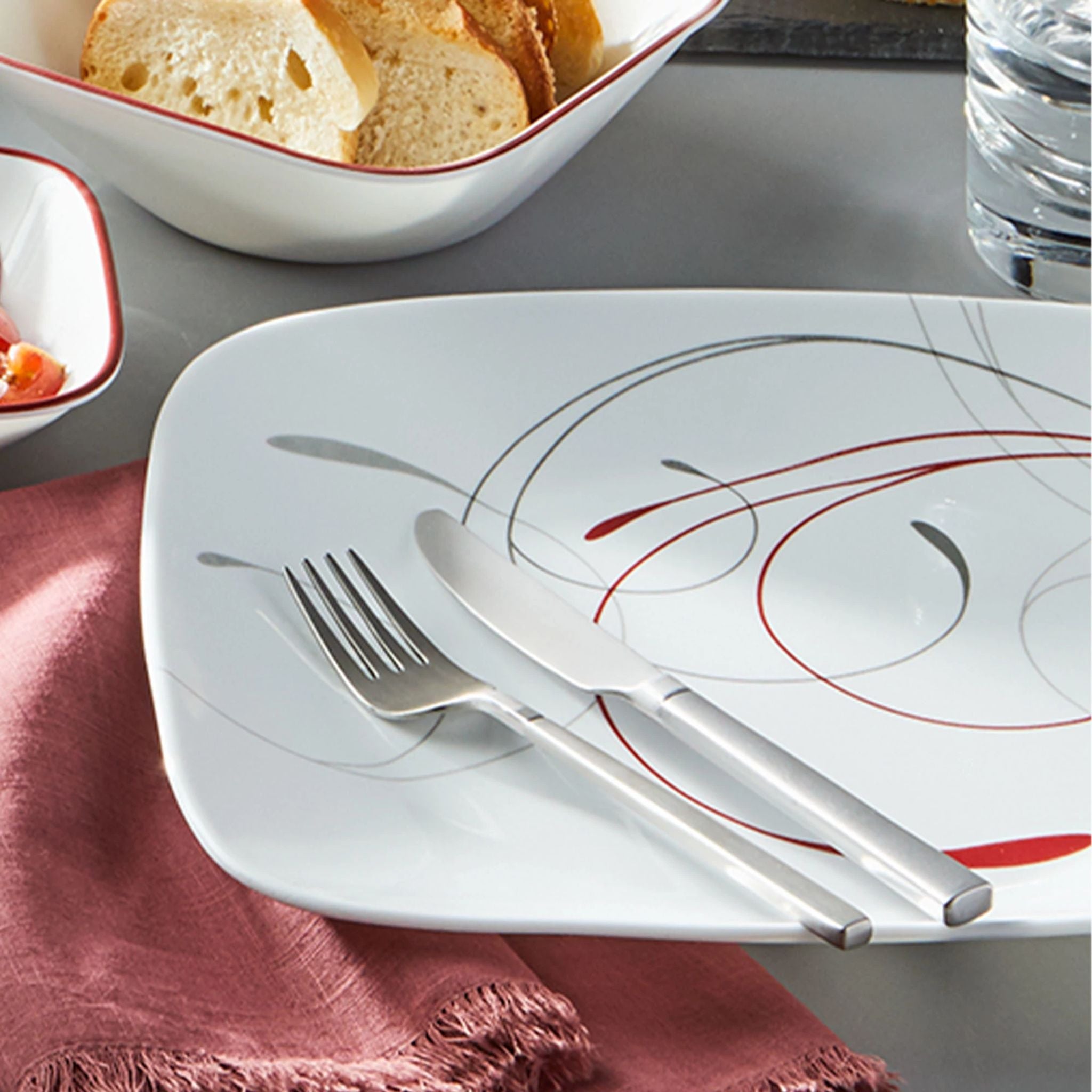 Corelle® Square Splendor 12-piece Dinnerware Set. Service for 4 - Image 5