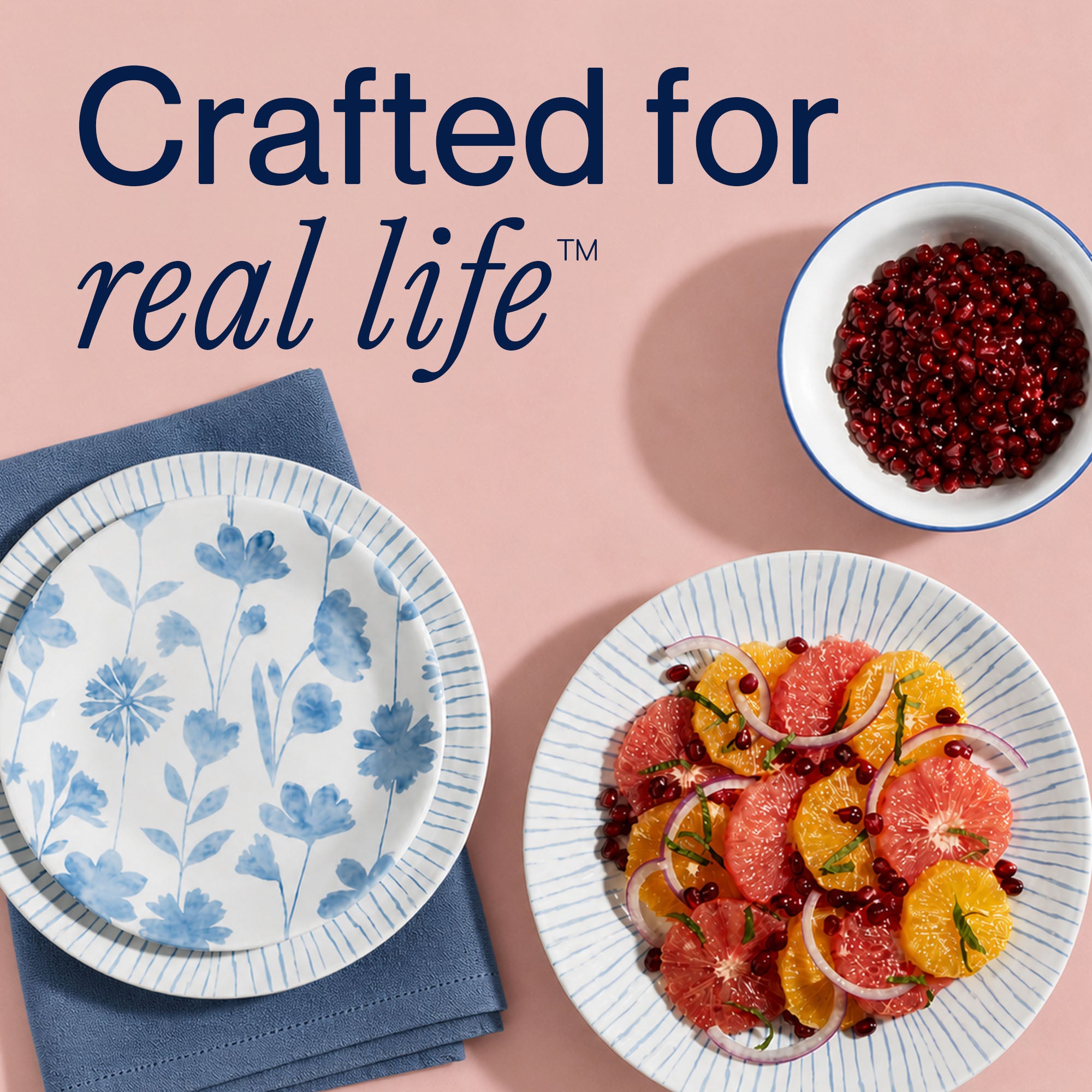 Corelle® Botanical Stripes 32-piece Dinnerware Set. Service for 8 - Image 7