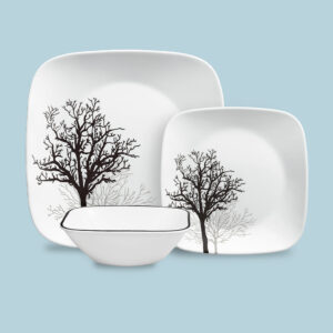 Corelle® Timber Shadows 12-piece Dinnerware Set. Service for 4