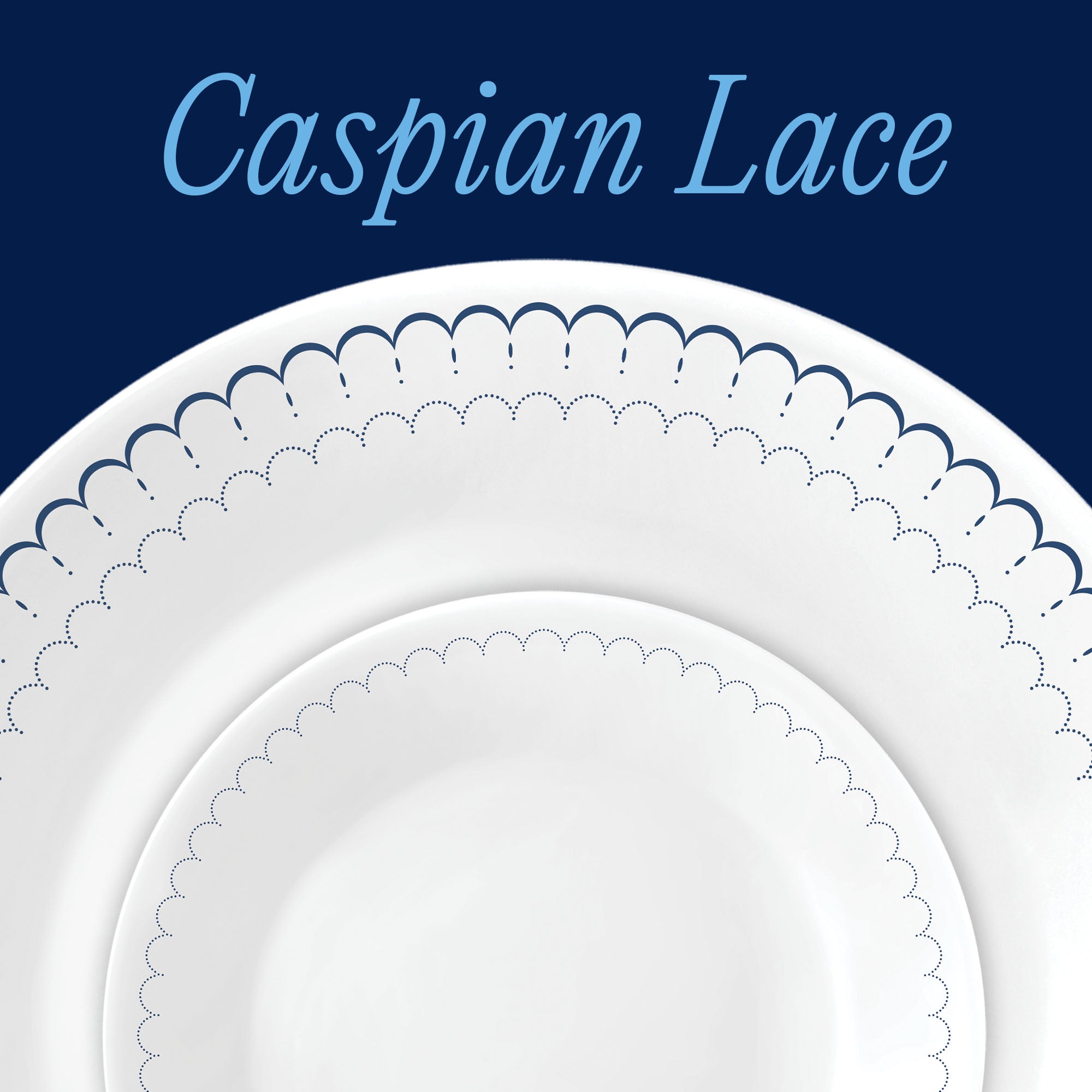 Corelle® Caspian Lace 18-piece Dinnerware Set. Service for 6 - Image 2