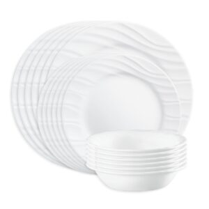Corelle® Swept 18-piece Dinnerware Set. Service for 6