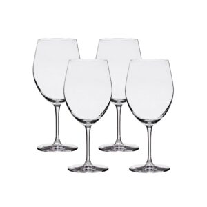 Lucaris Bangkok Bliss Bordeaux Glasses (4-Pieces). 25-ounce. Dishwasher Safe. Lead-free Crystalline