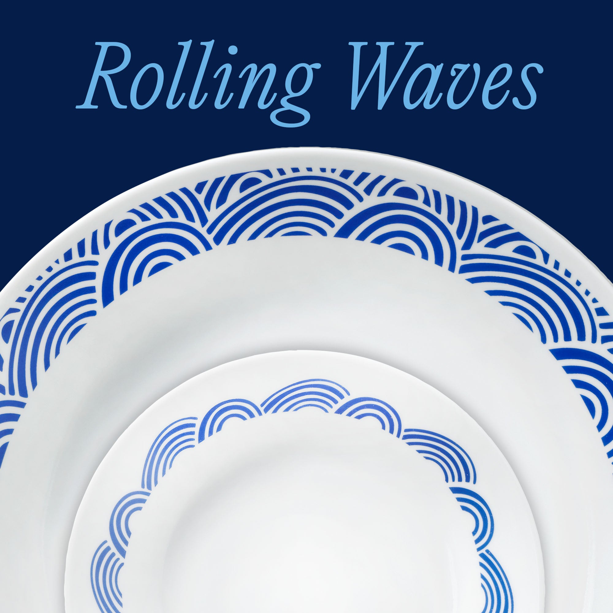 Corelle® Rolling Waves 18-piece Dinnerware Set. Service for 6 - Image 2