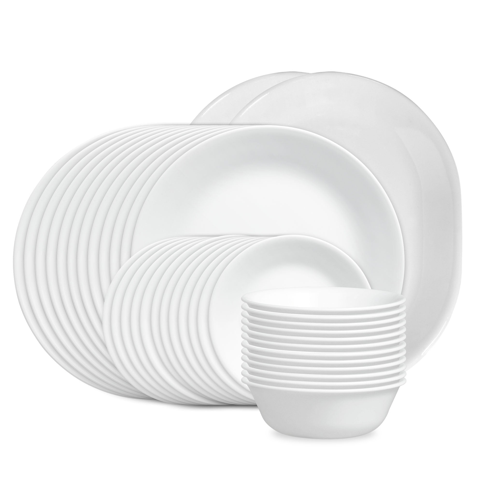 Corelle® Winter Frost White 38-piece Dinnerware Set. Service for 12