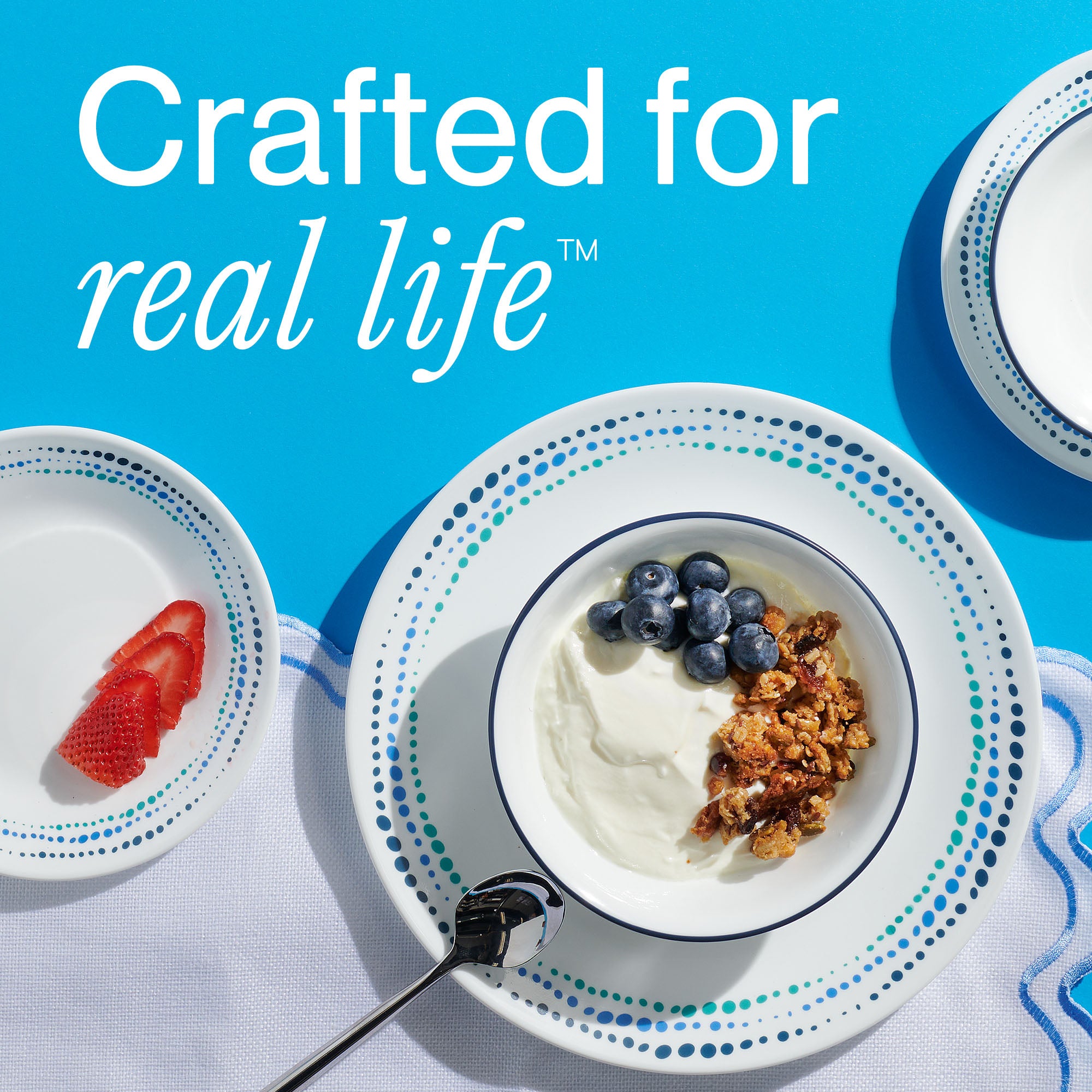 Corelle® Ocean Blues 18-piece Dinnerware Set. Service for 6 - Image 7