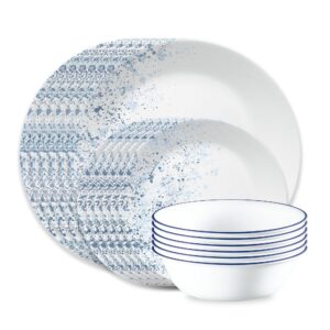 Corelle® Indigo Speckle 18-piece Dinnerware Set. Service for 6