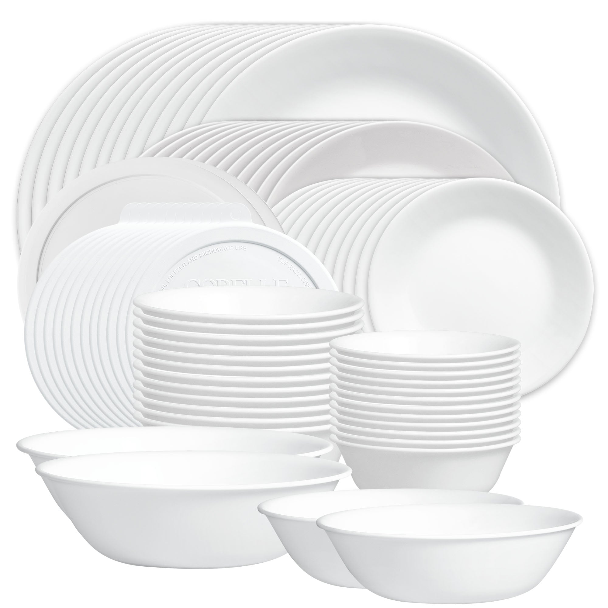 Corelle® Winter Frost White 78-piece Dinnerware Set. Service for 12