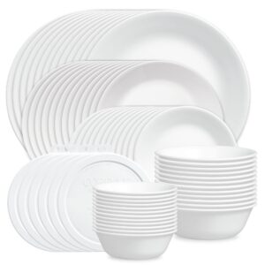 Corelle® Winter Frost White 66-piece Dinnerware Set. Service for 12