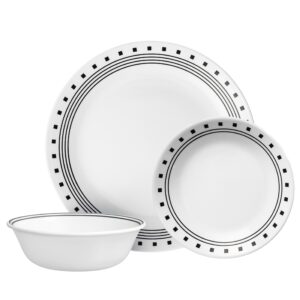 Corelle® City Block 12-piece Dinnerware Set. Service for 4
