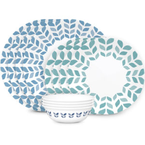 Corelle® Global Collection Northern Pines 12-piece Dinnerware Set. Service for 4