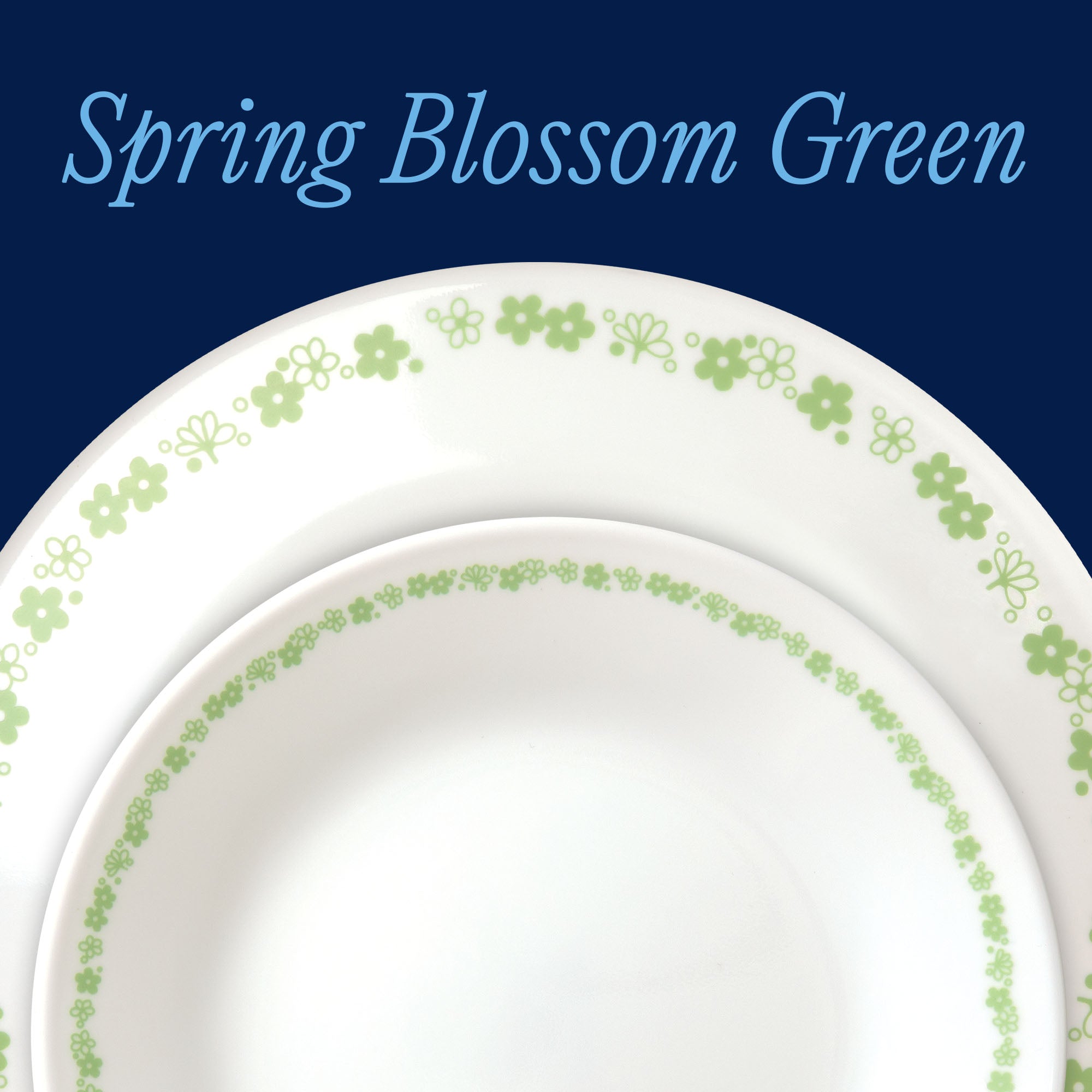 Corelle® Spring Blossom Green 18-piece Dinnerware Set. Service for 6 - Image 2