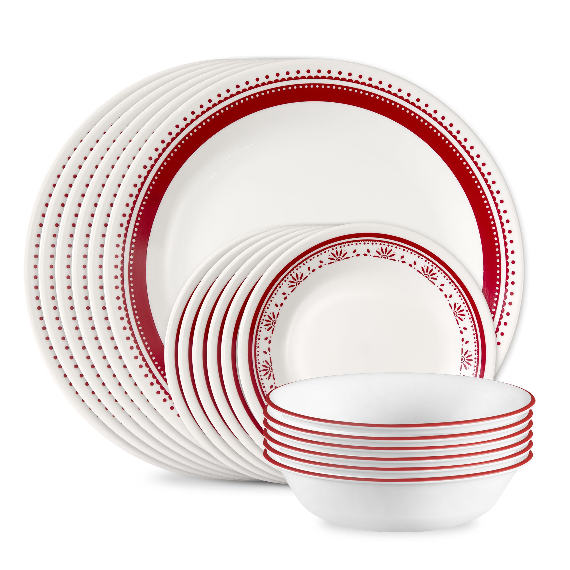 Corelle® Sadie 18-piece Dinnerware Set. Service for 6