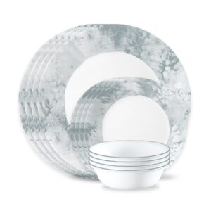 Corelle® Salt Wash 12-piece Dinnerware Set. Service for 4