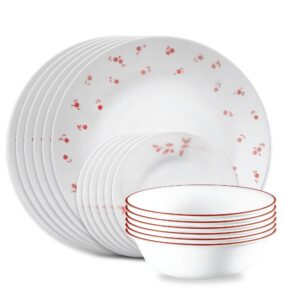 Corelle® Sweet Flora 18-piece Dinnerware Set. Service for 6