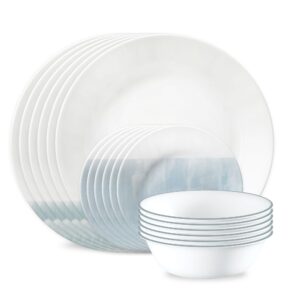 Corelle® Foggy Seas 18-piece Dinnerware Set. Service for 6