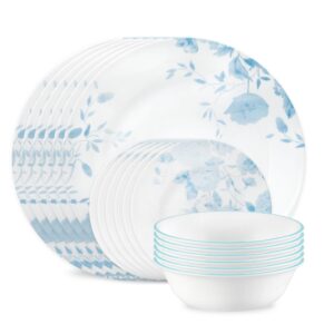 Corelle® Blue Bouquet 18-piece Dinnerware Set. Service for 6